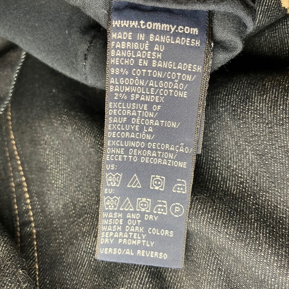 NWT Tommy Hilfiger Dark Blue Denim Jean Skirt - Picture 6 of 7